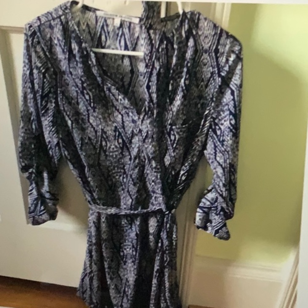 Collective Concepts Navy and White Dress